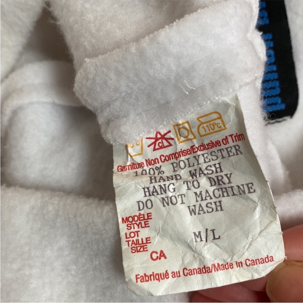 VTG Y2K Punch Brand Panda Bear Fleece Winter Hat Ears - Picture 12 of 12